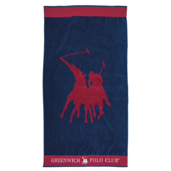 Πετσέτα Θαλάσσης 90x170 400gsm Greenwich Polo Club 3853 Red-Blue