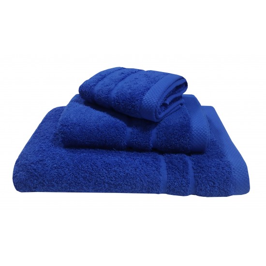 Πετσέτες Σετ 3 Τεμ Πεννιέ 600gsm 40x60-50x95-80x145 Le Blanc Royal Blue
