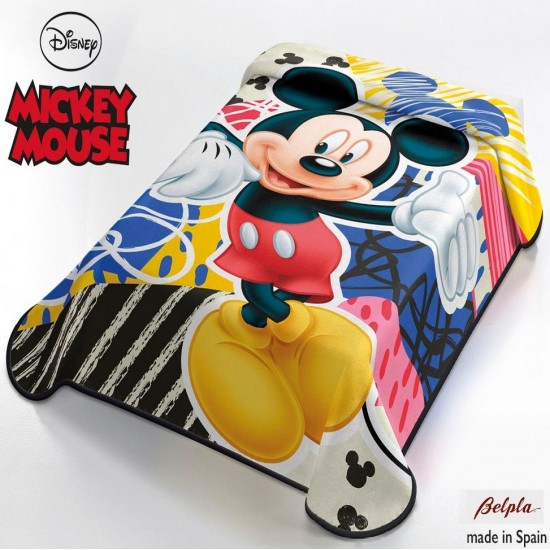 Κουβέρτα 160Χ220 Παιδική Βελουτέ Disney Belpla Mickey Mouse