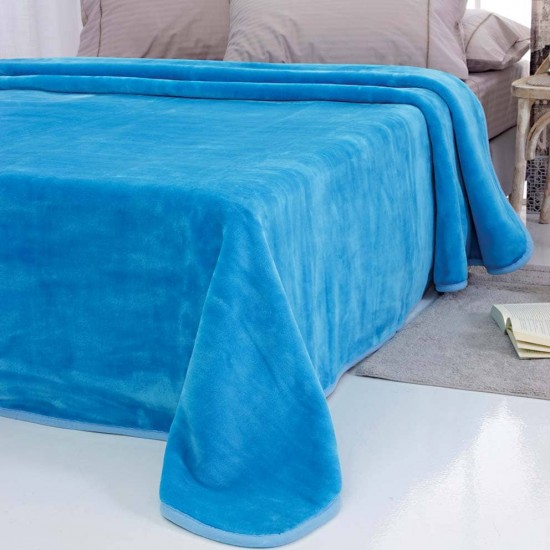 Κουβέρτα 220Χ240 Υπέρδιπλη Βελουτέ Warm Sb Home Tyrol Turquoise